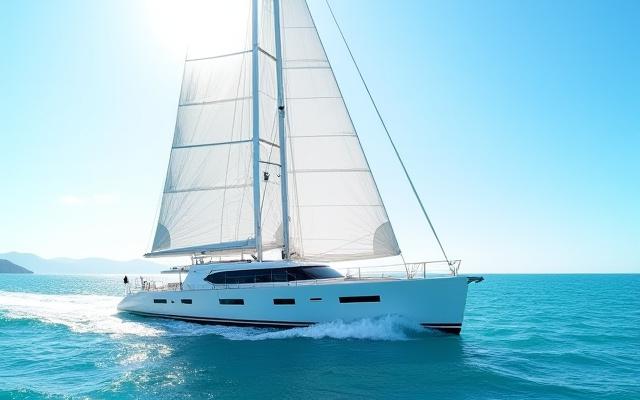 Sailing yacht 'Serenity' under full sail